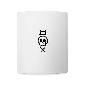 Totenkopf Linien - Tasse - Weiß - Vorne