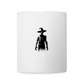 Halloween Zombie Hexe mit Zauberhut - Tasse - Weiß - Vorne