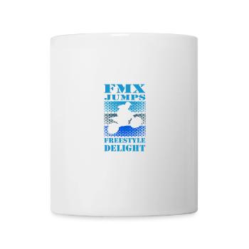 Dirt Biker Riding FMX Jumps Freestyle Dirt Bike - Tasse - Weiß - Vorne