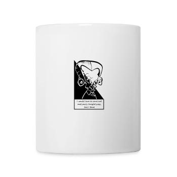 Emmanuel Kant Comic Saying: I Kant Party' T-Shirt - Mug - white - Front