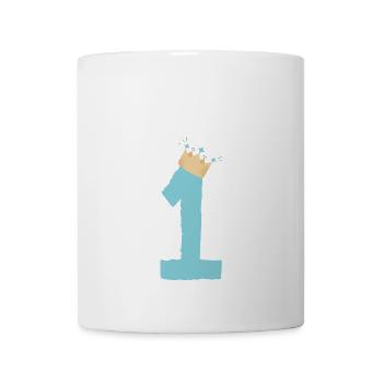 Geburtstag 1 Krone Zahl - Tasse - Weiß - Vorne