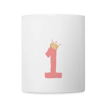 Geburtstag 1 Krone Zahl - Tasse - Weiß - Vorne