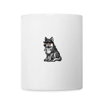 Wolf Cool Tier - Tasse - Weiß - Vorne