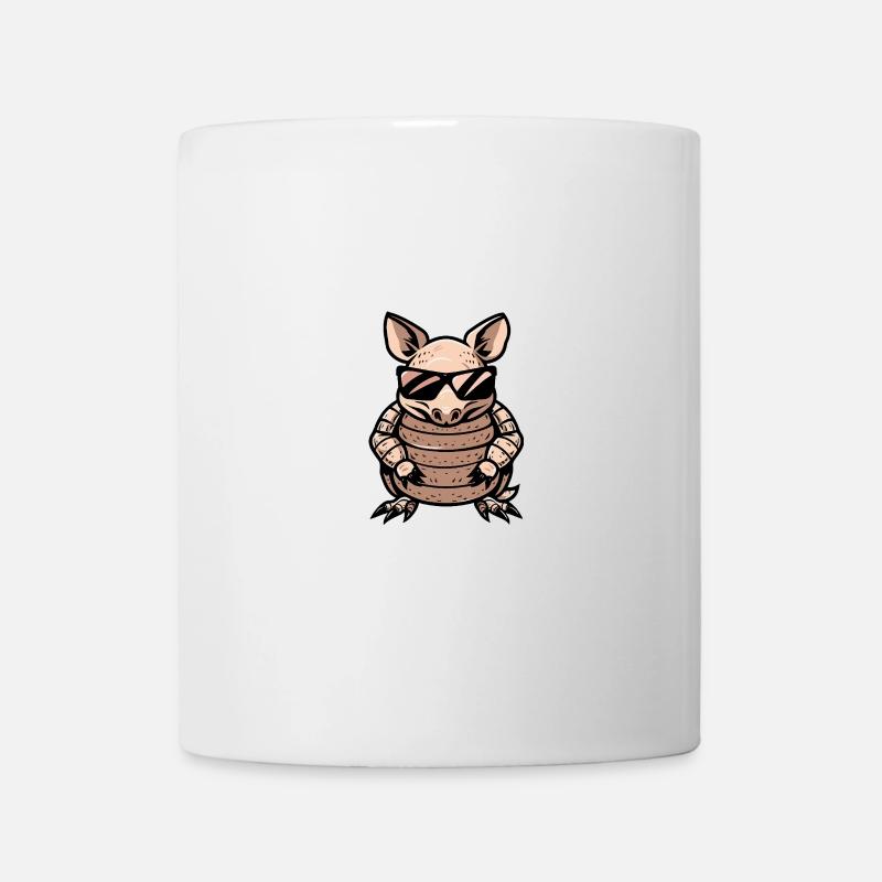 Gürteltier Cool Tier - Tasse - Weiß