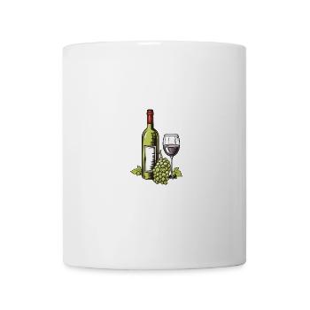Wine Glass Grapes Wine - Mug - white - Front