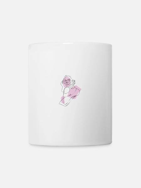 Woman in pink - Mug - white