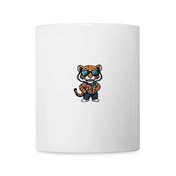 Tiger Comic Cool Summer - Mug - white - Front