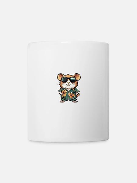 Hamster Cool Sommer - Tasse - Weiß