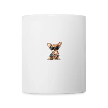 Chihuahua Hund Cool Sommer - Tasse - Weiß - Vorne