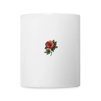 Fleur de rose - Mug blanc - blanc - Devant