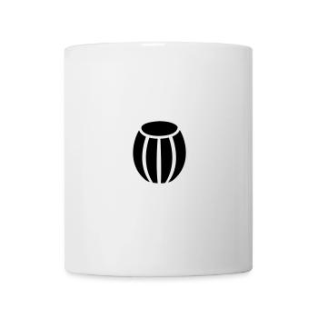 Holzfass Icon - Tasse - Weiß - Vorne