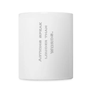 Actions speaks louder than words. - Tasse - Weiß - Vorne