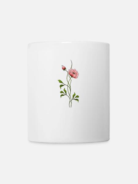 Bunte blume - Tasse - Weiß