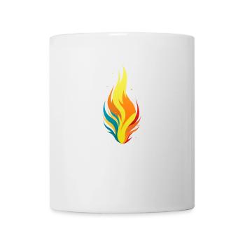 Flamme - Mug blanc - blanc - Devant