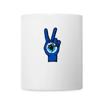 Nazar Peace Victory Symbol - Mug - white - Front