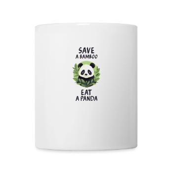 Save a bamboo, eat a panda. - Mug - white - Front