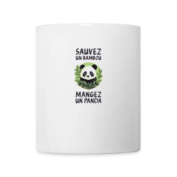 Save a bamboo, eat a panda. - Mug - white - Front