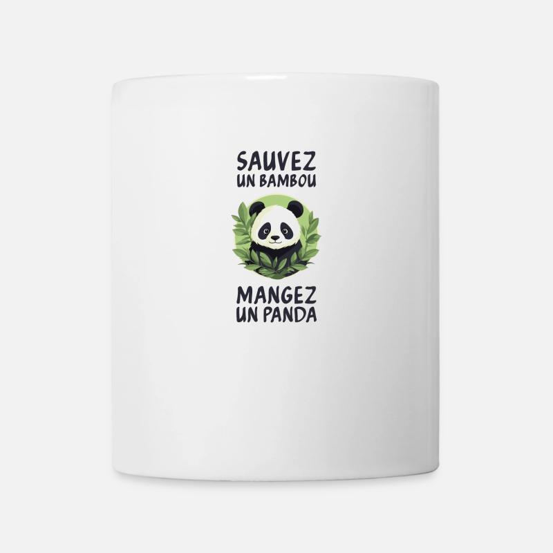 Sauvez un bambou, mangez un panda. - Mug blanc - blanc