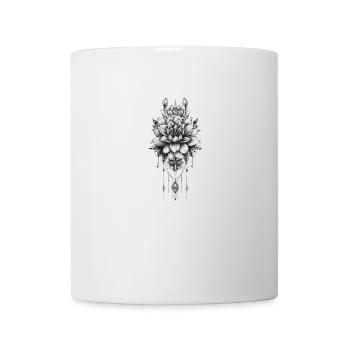 Large Magnificent Flower with Tribal - Mug - white - Front