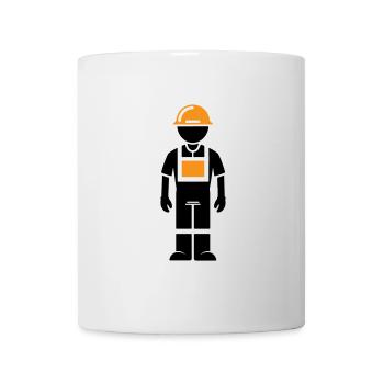 Bauarbeiter - Tasse - Weiß - Vorne