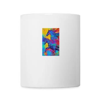 Pferd | reiten | Tier | Reittier | Bunt - Tasse - Weiß - Vorne