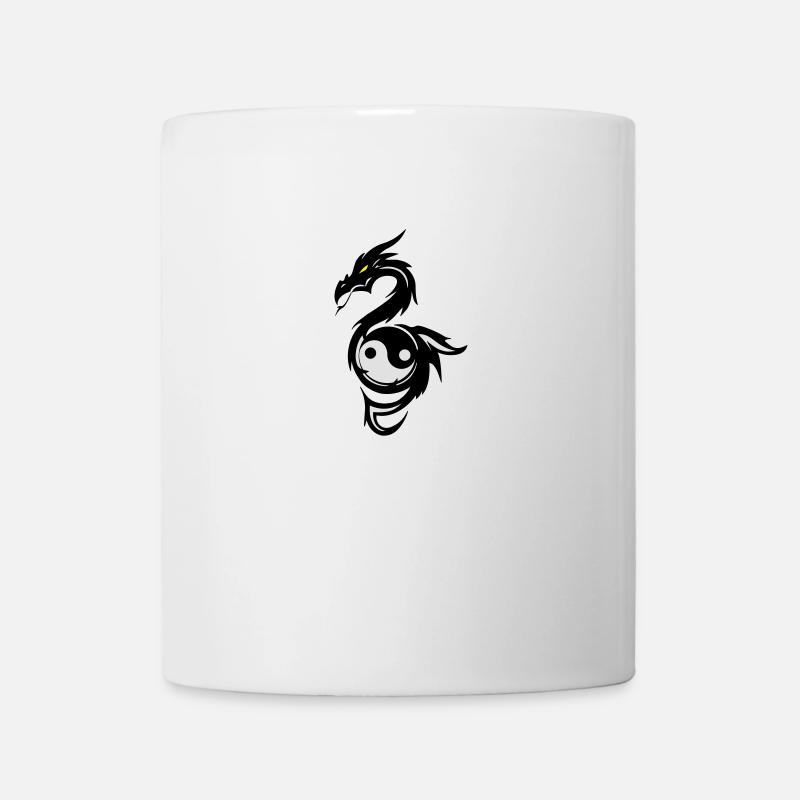 Dragon Ying & Yang - Tasse - Weiß