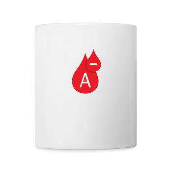 Blood type rhesus factor A negative gift idea - Mug - white - Front