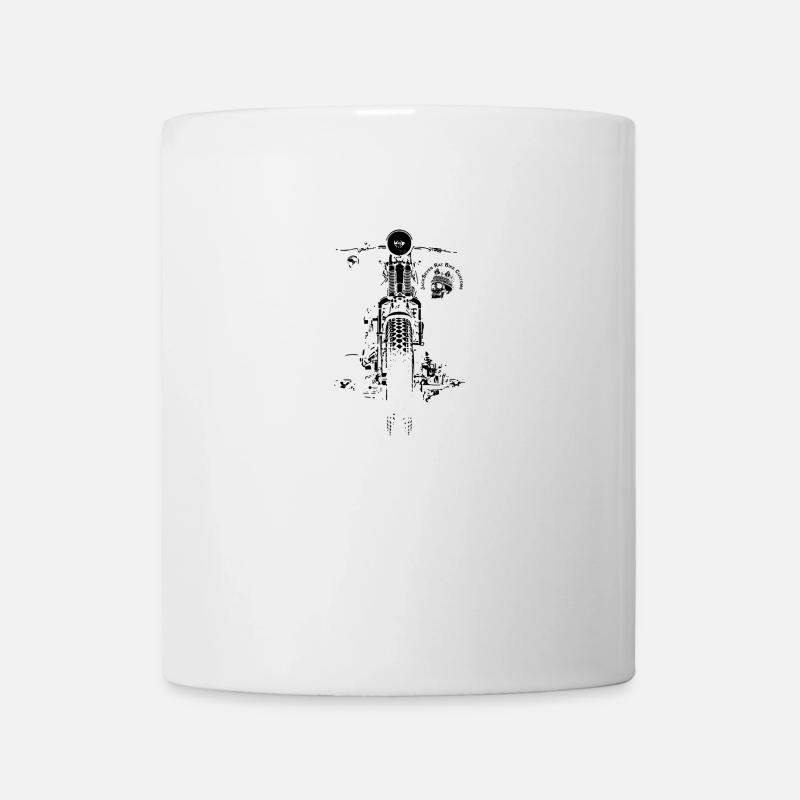 Chopper Bobber Moto Springer Biker Rocker - Tazza - bianco