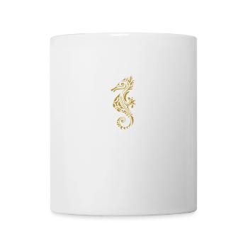 goldgelbes Seepferdchen - Tasse - Weiß - Vorne