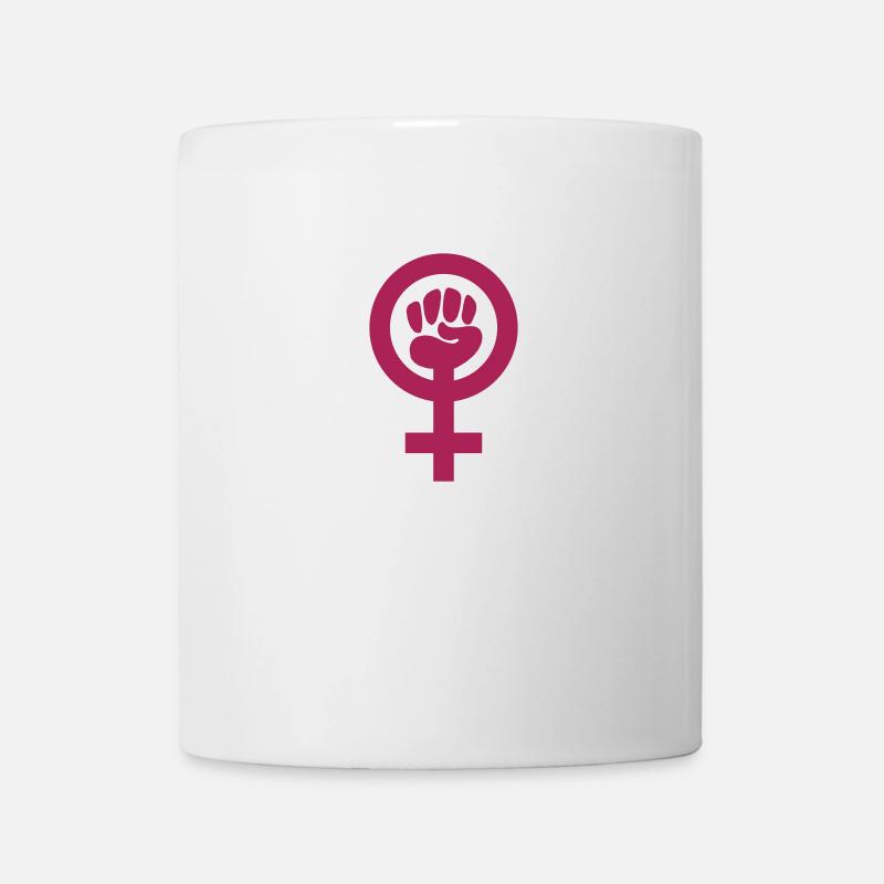 Symbol des Feminismus - Tasse - Weiß