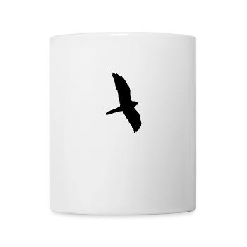 Pale harrier silhouette - Mug - white - Front