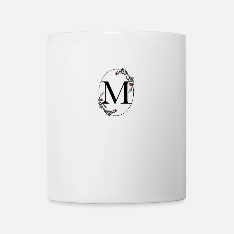Buchstabe M - Tasse - Weiß