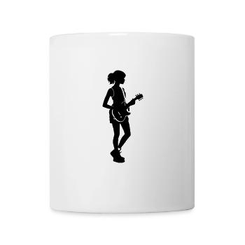 Girl Guitarist - Music Design - Mug - white - Front