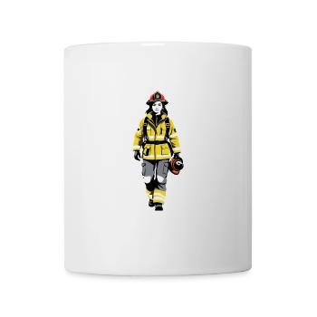 Firefighter - Profession Design Sticker - Mug - white - Front