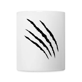 kratzer tatze klaue claws pfote - Tasse - Weiß - Vorne
