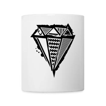 Diamant Graffiti - Tasse - Weiß - Vorne