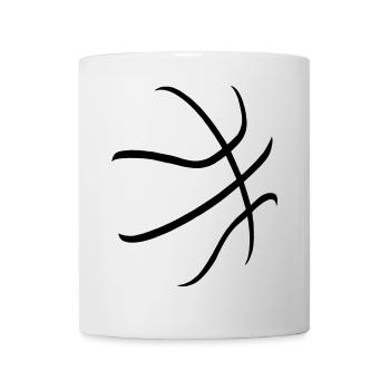 basketball - Tasse - Weiß - Vorne