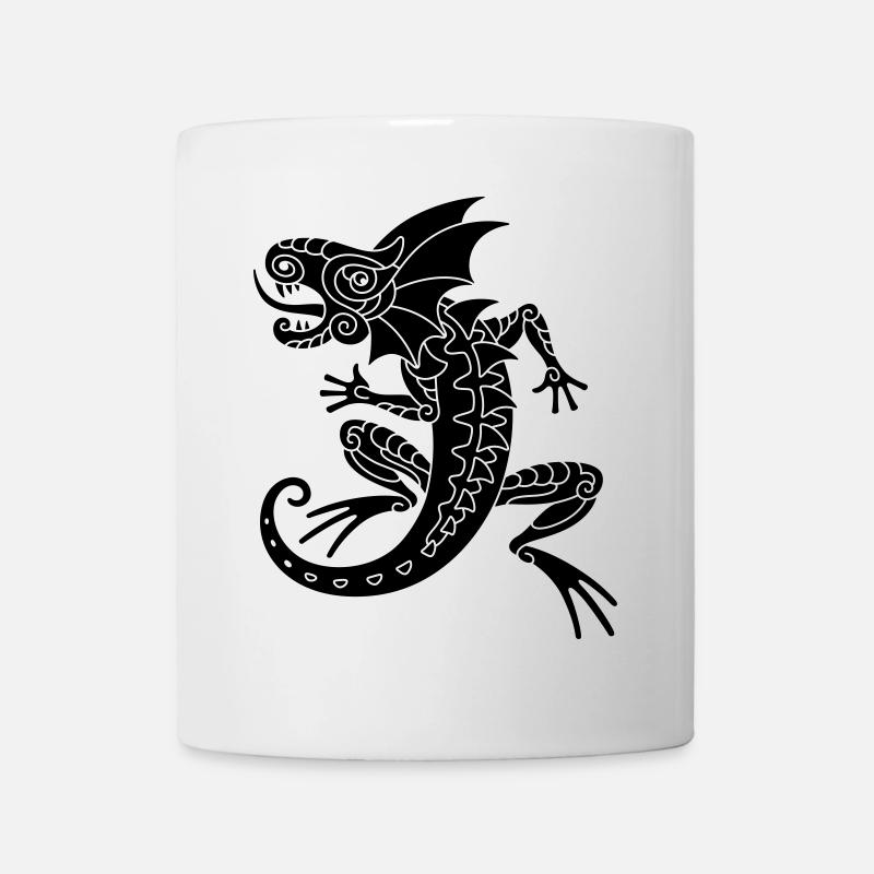 Echse - Tasse - Weiß