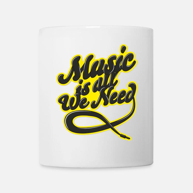 Music is all we need - Mug blanc - blanc