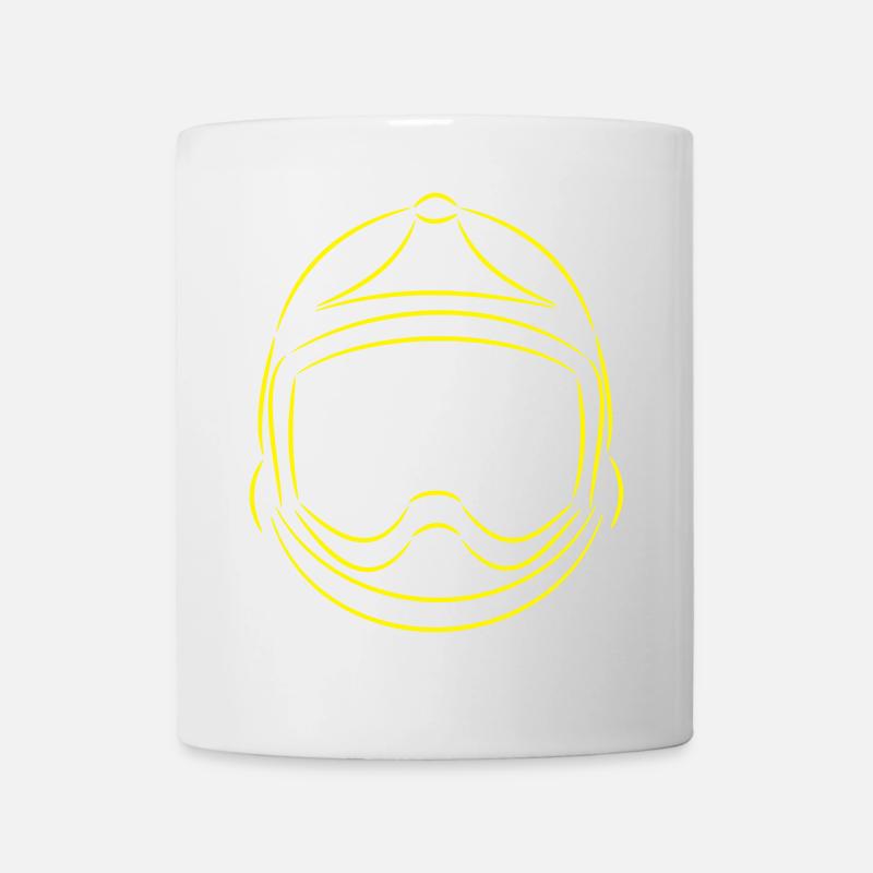 casque pompier xf - Mug blanc - blanc
