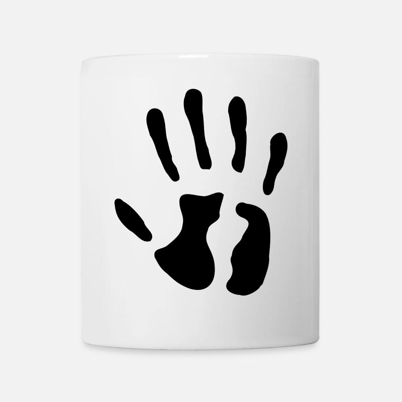 Hand - date of birth - 5 years - Mug - white