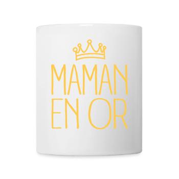 Maman En Or - Mug blanc - blanc - Devant