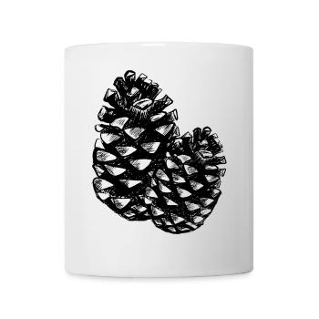 Two pine cones - Mug - white - Front