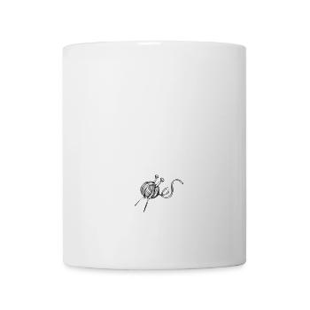 ohne STRICKEN leben - Tasse - Weiß - Vorne