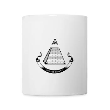 illuminati pyramide Erleuchtung geheim cool Nerd b - Tasse - Weiß - Vorne