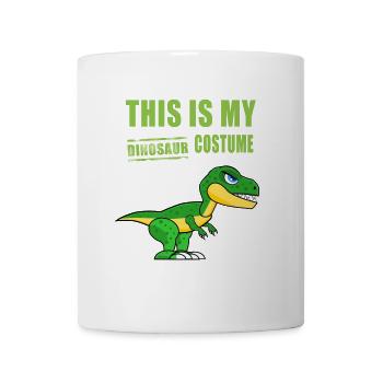 Dinosaurier Kostüm Fasching verkleiden humor funny - Tasse - Weiß - Vorne