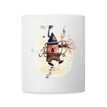 wandelndes Haus - Tasse - Weiß - Vorne