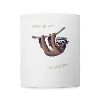 Sloth hang out chill fun humor nerd slow l - Mug - white - Front