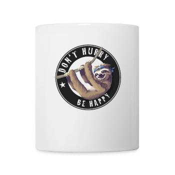 paresseux chilling sommeil nerd paresseux heureux adolescent fatigué - Mug blanc - blanc - Devant
