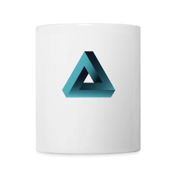 pyramide illusion optique illusion Illuminati ne - Mug blanc - blanc - Devant